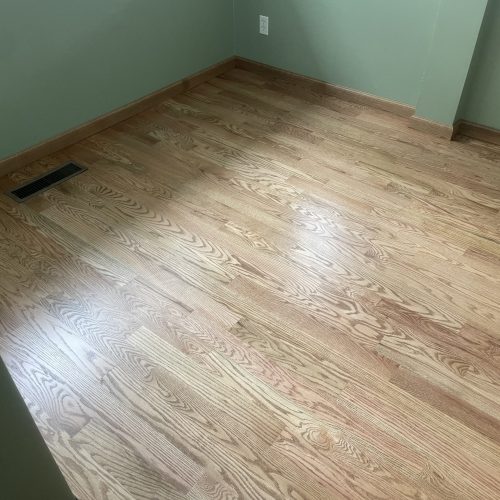 Red Oak Hardwood floor with light stain